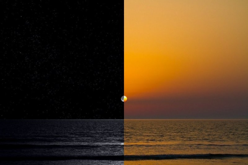 День и ночь солнце и Луна