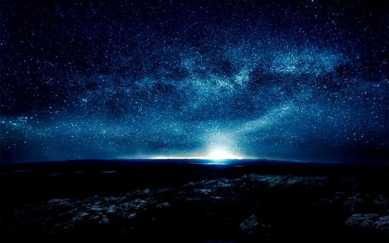 Ночное звездное небо