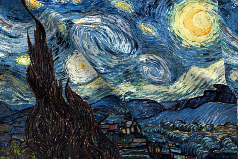 Звездная ночь Ван Гог 1889