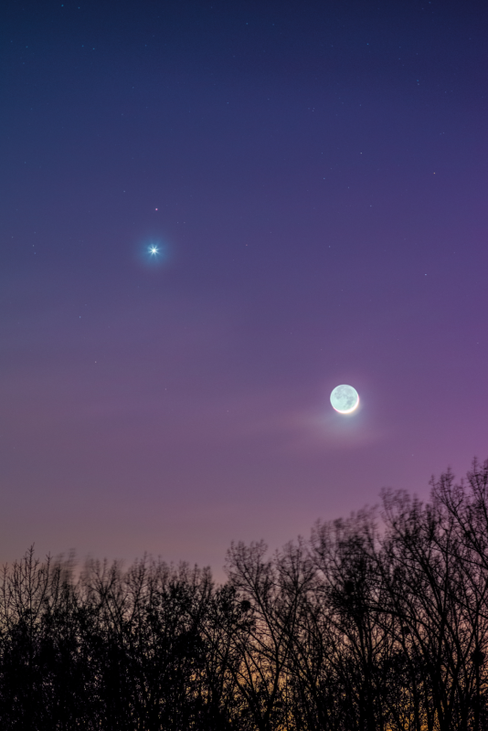 Меркурий и Венера на небе