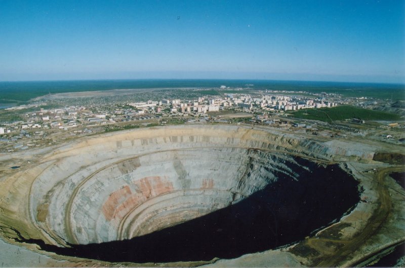 Кимберлитовая трубка «большая дыра» ЮАР