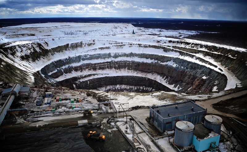 Рудник АЛРОСА В Якутии