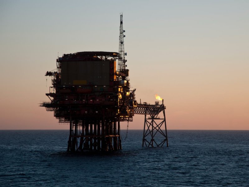 Газовые вышки Северное море