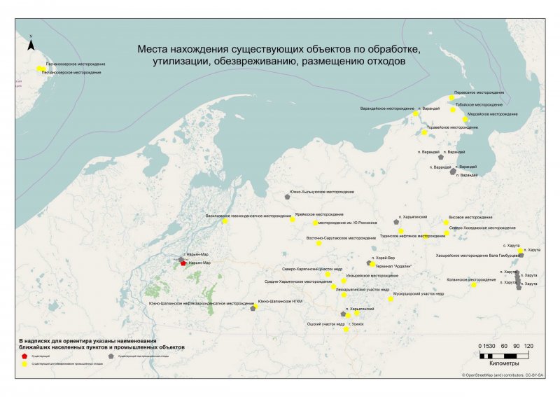 Южно-Шапкинское нефтяное месторождение на карте