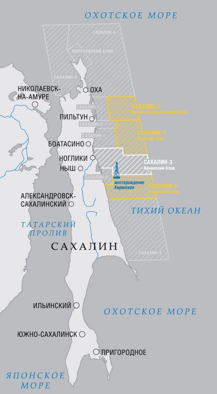 Сахалин-3 месторождение газа