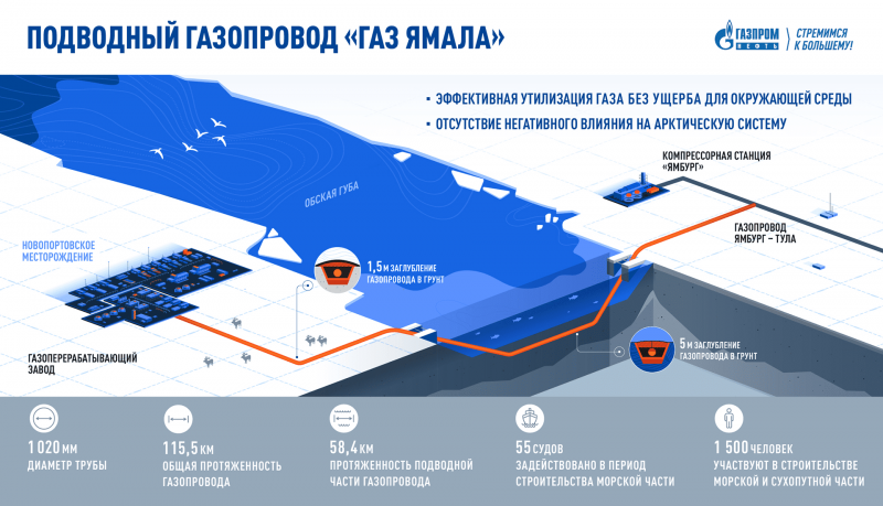 Месторождение новый порт Газпром