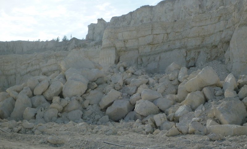 Белая глина в природе в Оренбургской области