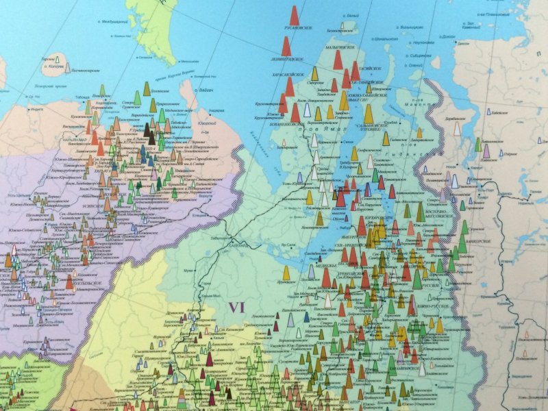 Месторождения нефти и газа в Западной Сибири на карте