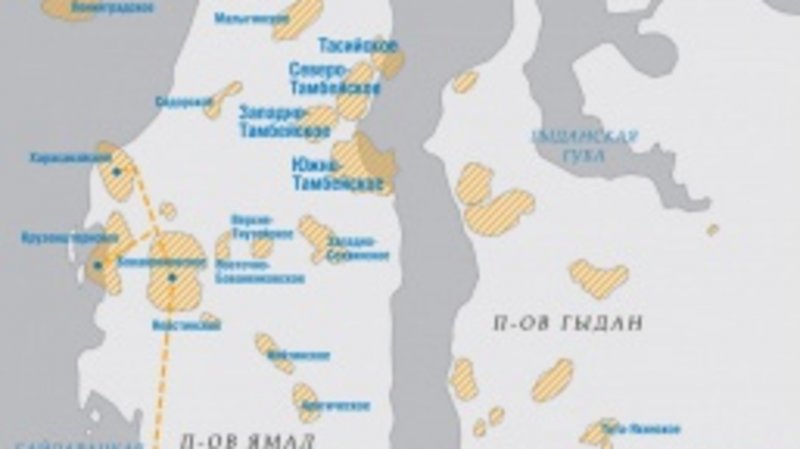 Ямал месторождение Салмановское на карте